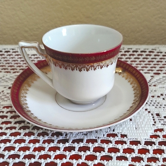 Austrian Imperial Crown Tea Cup & Saucer - Picture 4 of 6